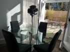Spacious dining area and sun terrace of the stylish Eastbourne holiday apartment